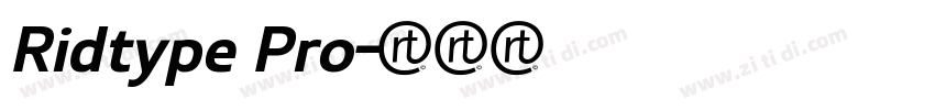 Ridtype Pro字体转换